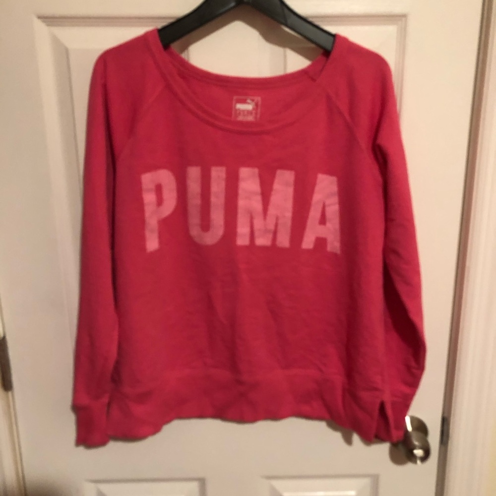 Pink Puma Sweatshirt Size L